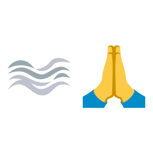 🌫🙏 Emoji Domain EmojiOne rendering